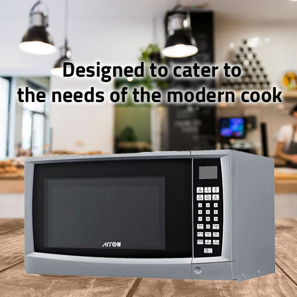 Arrow Microwave Oven 900W Digital Controller 23L Silver, RO-23MGS