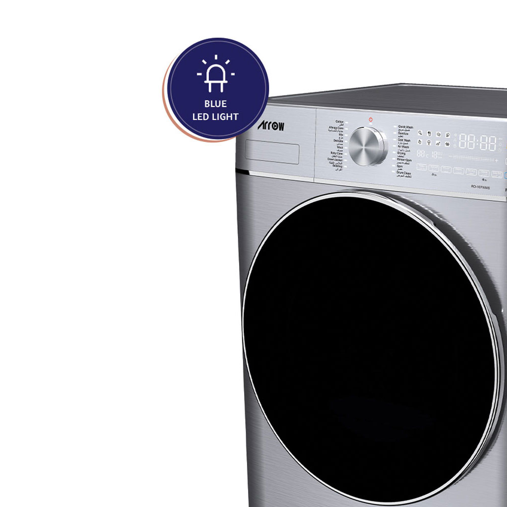 Arrow fully Automatic washing machine 10 kg silver, RO-10FWMS