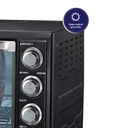 Arrow 60Liter, 2000W, Mini Electric Oven with Rotisserie & Convection & inside lamp, Black,RO-60EOW