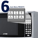 Arrow 23-liter Microwave RO-23MGS, 900 Watts Power, Digital Control Screen |RO-23MGS