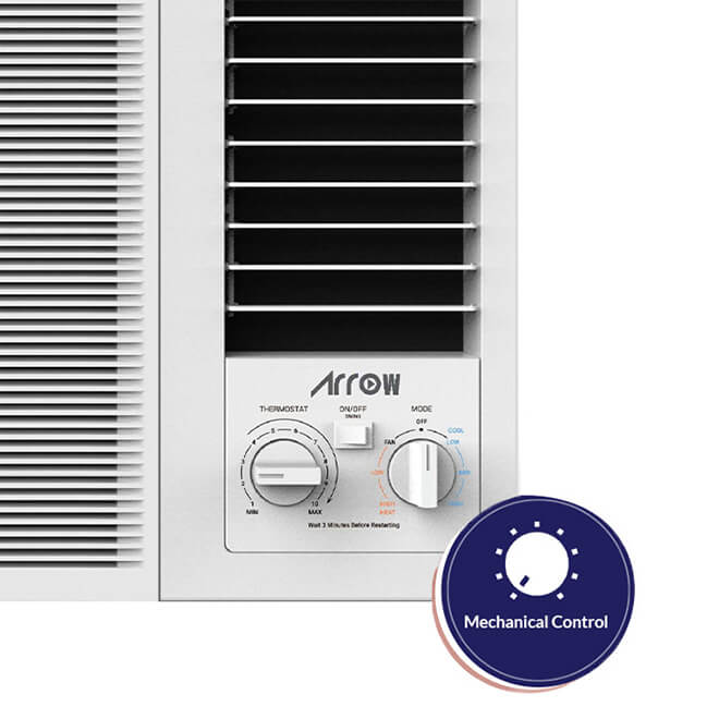 RO-18WHC, ARROW WINDOW AC,WHITE, 17200 BTU,COOLING ONLY